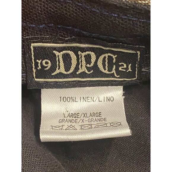 Dorfman DPG 1921 Linen Ivy Flat Cap Brown Gray with Black Underside XL/Large - Picture 4 of 7